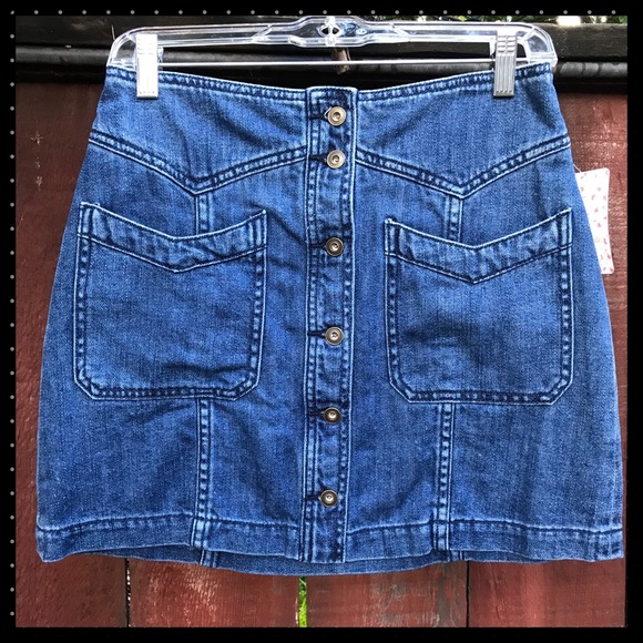 Free People denim skirt - Picture 5 of 8